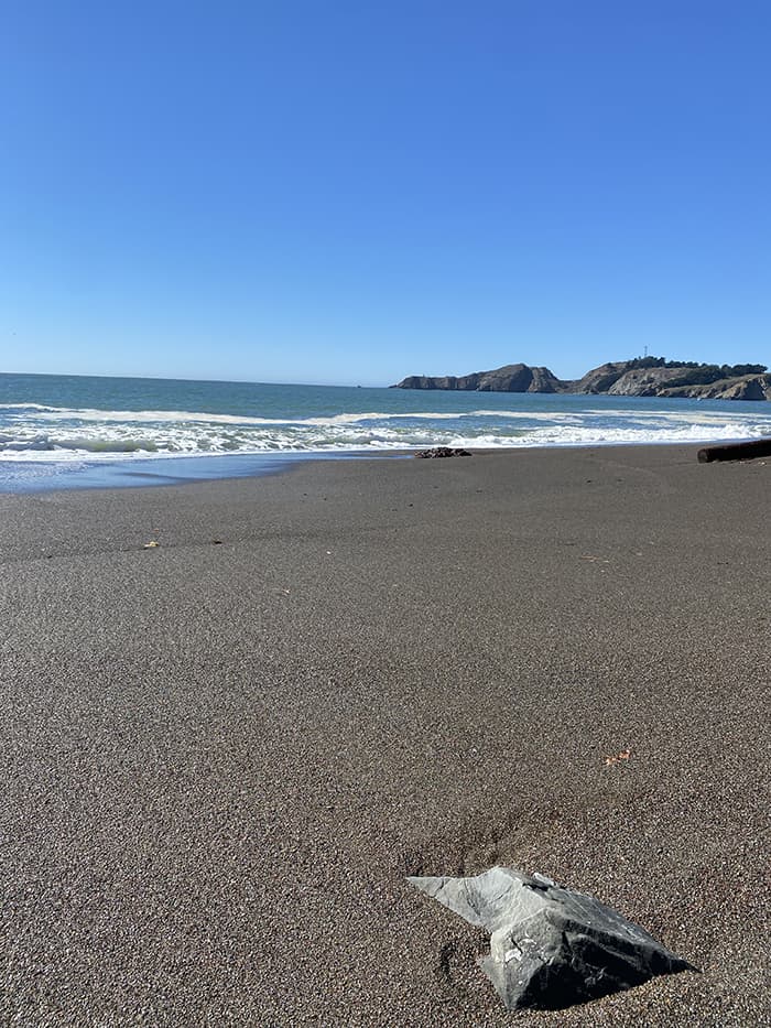 californias black sands beach