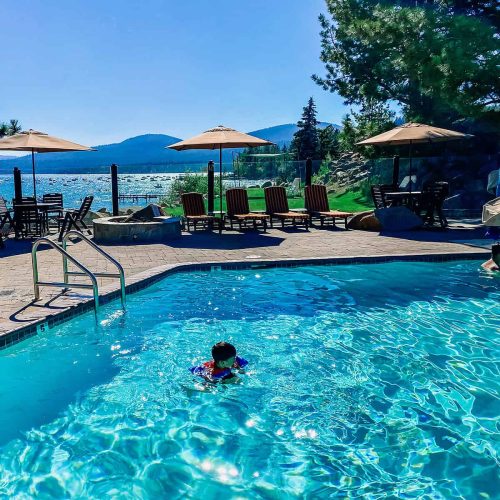 the key to having a great time in north lake tahoe with kids is to get a family friendly hotel