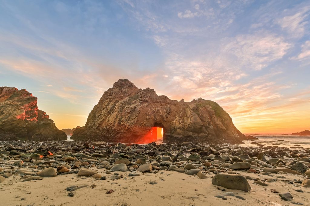 pfeiffer beach in big sur, ca