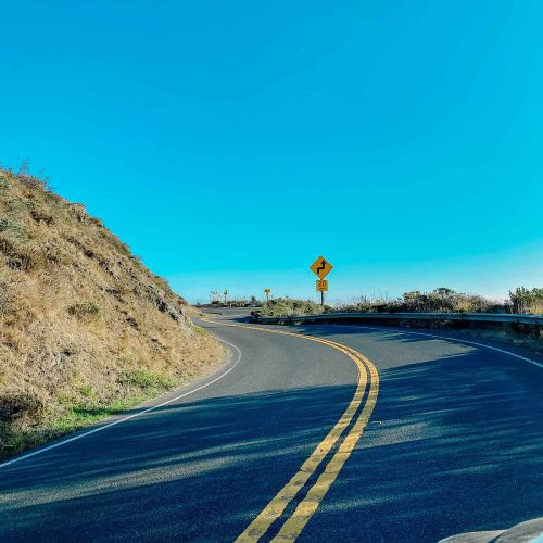 windy road to stinson beach